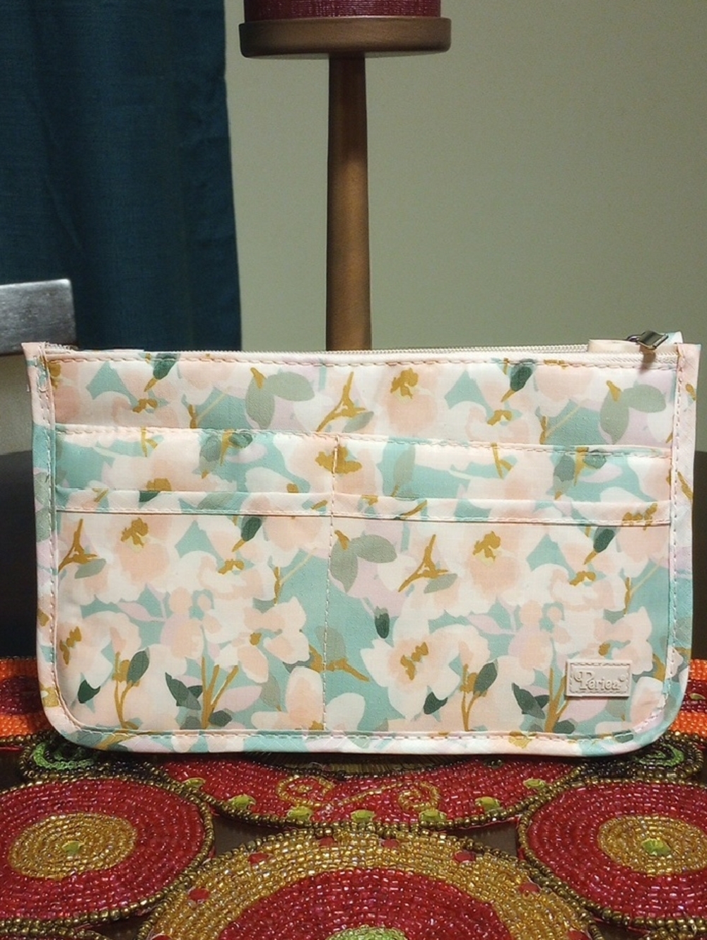 Purse Organizer Insert-Pink Floral - Picture 4 of 12